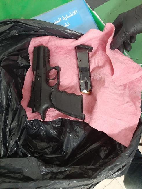 האקדח שנתפס בגן הילדים