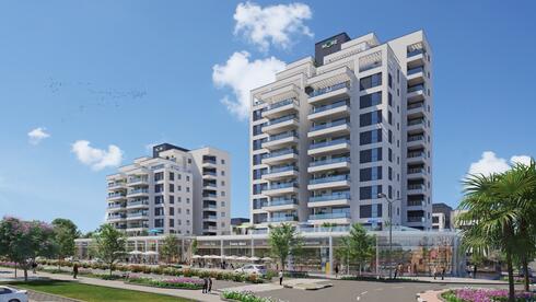 במגדל המגורים  14 קומות במרכז האורבני של אור ים 