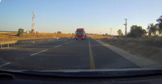 המשאית כפי שתועדה במצלמה