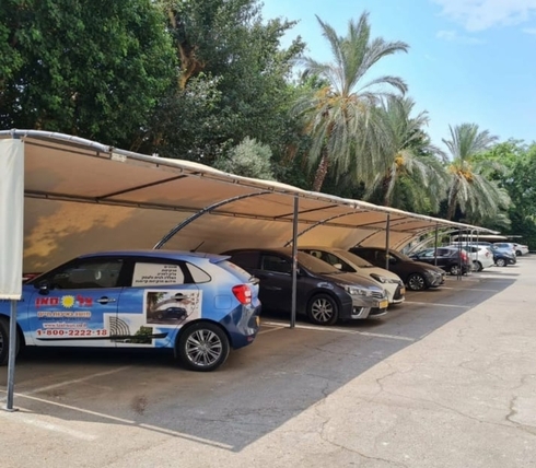 הצללה על מכוניות של צל סאן