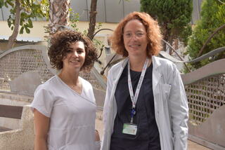 ד"ר מיוריאל קונופניקי והאחות פאתן זיאדן 