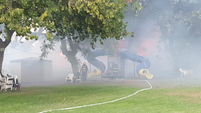 זירת השריפה