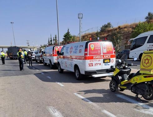 זירת האירוע במחסום חשמונאים