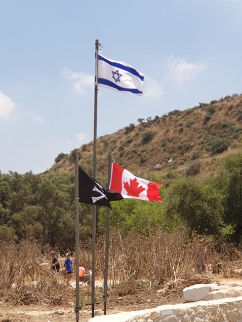 דגל ישראל, דגל ארצות הברית ודגל הפיראטים 